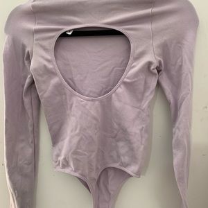 Open Back, Turtle-Neck Bodysuit